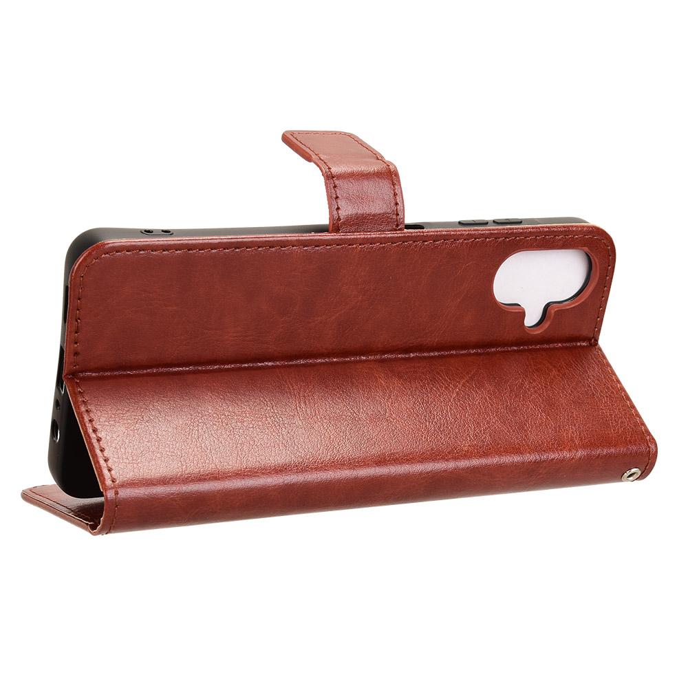 For Samsung Galaxy A06 4G/A06 5G Case Crazy Horse Texture PU Leather Phone Wallet Cover