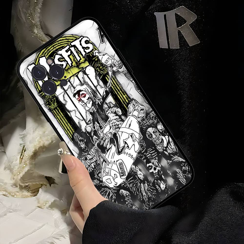 The M-Misfits G-Glenn Danzig Phone Case For IPhone 16 Pro Max 15 17 Plus 14 13 12 Mini 11 Black Cover