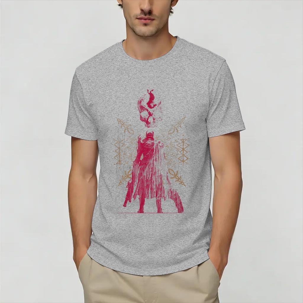 Hunter Bloodbornes T Shirt Summer Trending T Shirts Male Cotton Round Neck Oversized Top Tees Short Sleeves Funny Tshirt