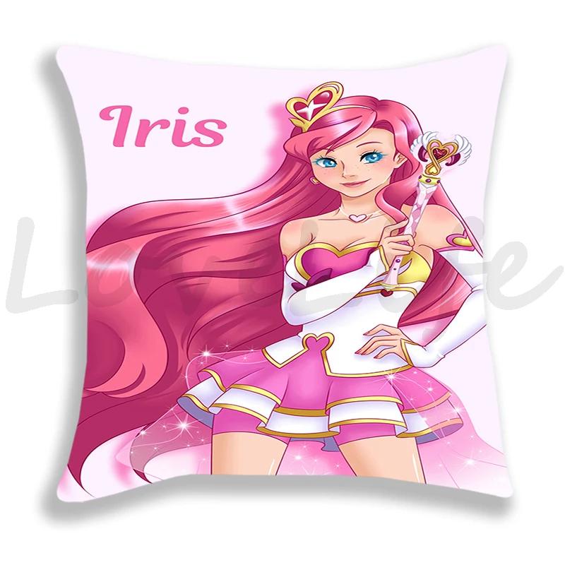 LoliRock Pillow Case Cartoon Cushion Covers Sofa Bed Home Decorative Pillow Covers Single-Sided Printed Kids Pillowcase 45*45cm