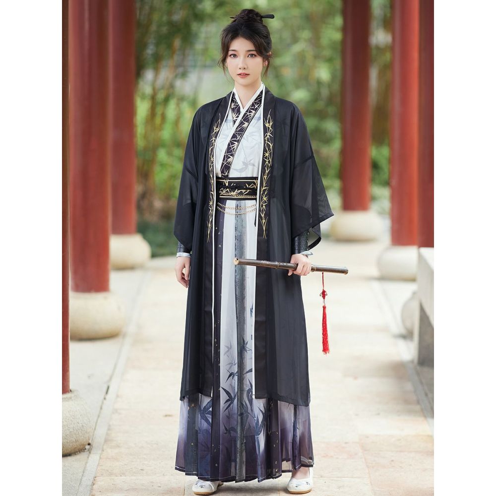Chinese Song Dynasty Style Hanfu Embroidered Suit Chinese Ink Style Hanfu