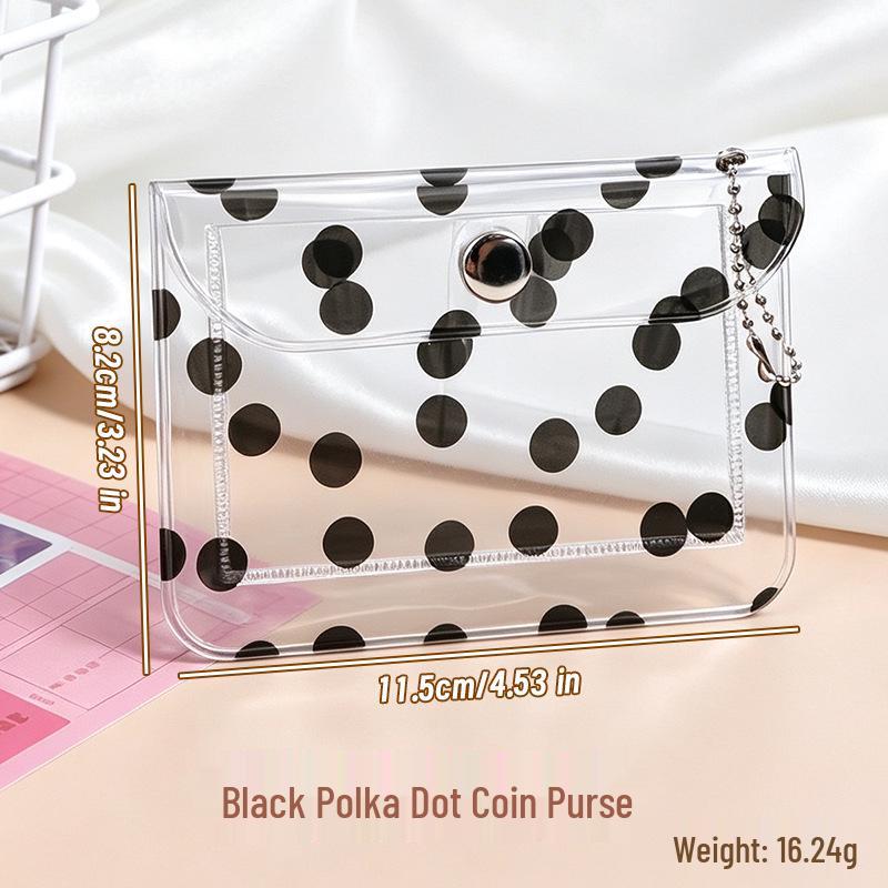 Starry Sky Glitter Card Holder: Transparent, Portable ID & Bank Card Cover with Coin Purse