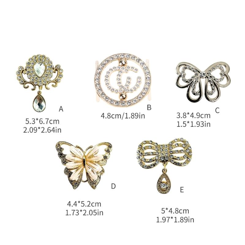 Bowknot Bag Buckle Bag Decorative Buckle Fashion Butterfly Trim Bag Buckle Metal Decorative Bag Buckle Bag Accessories