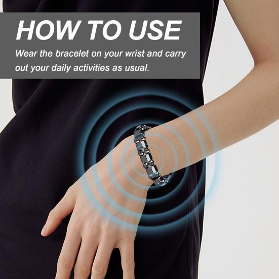 Medical Health Bracelet Magnet Blood Sugar Regulation Relieve Dizziness Far Infrared Ray Elderly People Health Control Bracelet