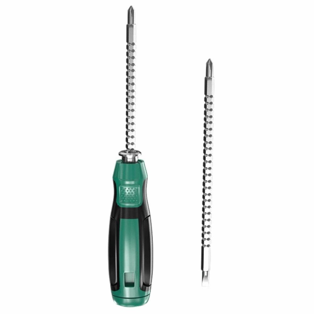 Short Handle Double Head Screwdriver Chrome Steel Slotted Cross Screwdriver DIY Projects