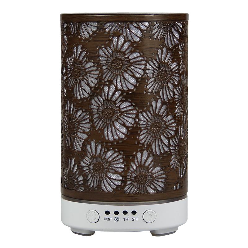 100ML Essential Oil Diffuser Quiet Ultrasonic Air Humidifier Home Fragrance Aroma Diffuser with 7 LED Light and Auto-Off Switch