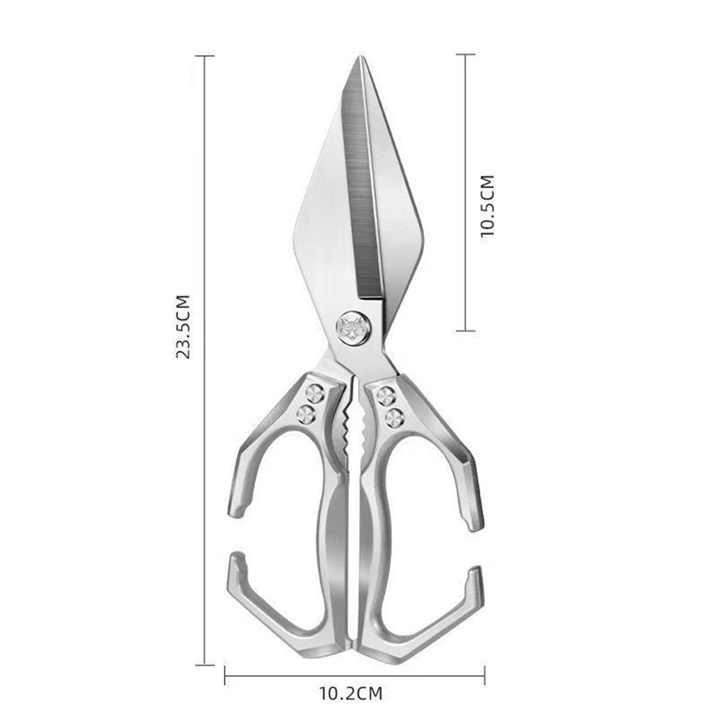 Stainless Steel Kitchen Shear Comfortable Grip Multifunctional Heavy-Duty Kitchen Shears Heavy Duty Poultry Shears for Chicken
