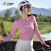 Womens Cycling Jersey Long Sleeve Quick Dry Breathable Slim Fit Road Bike Top