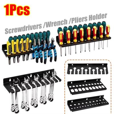 1Pcs Steel Screwdriver Storage Rack Pliers Wrench Organizer Holder Hardware Tool Organizer