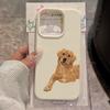 Cute Lip Print Puppy Pattern Phone Case Suitable for iPhone 17 16 15 14 13 12 11Pro/Max/Plus Anti Drop and Shockproof Back Cover
