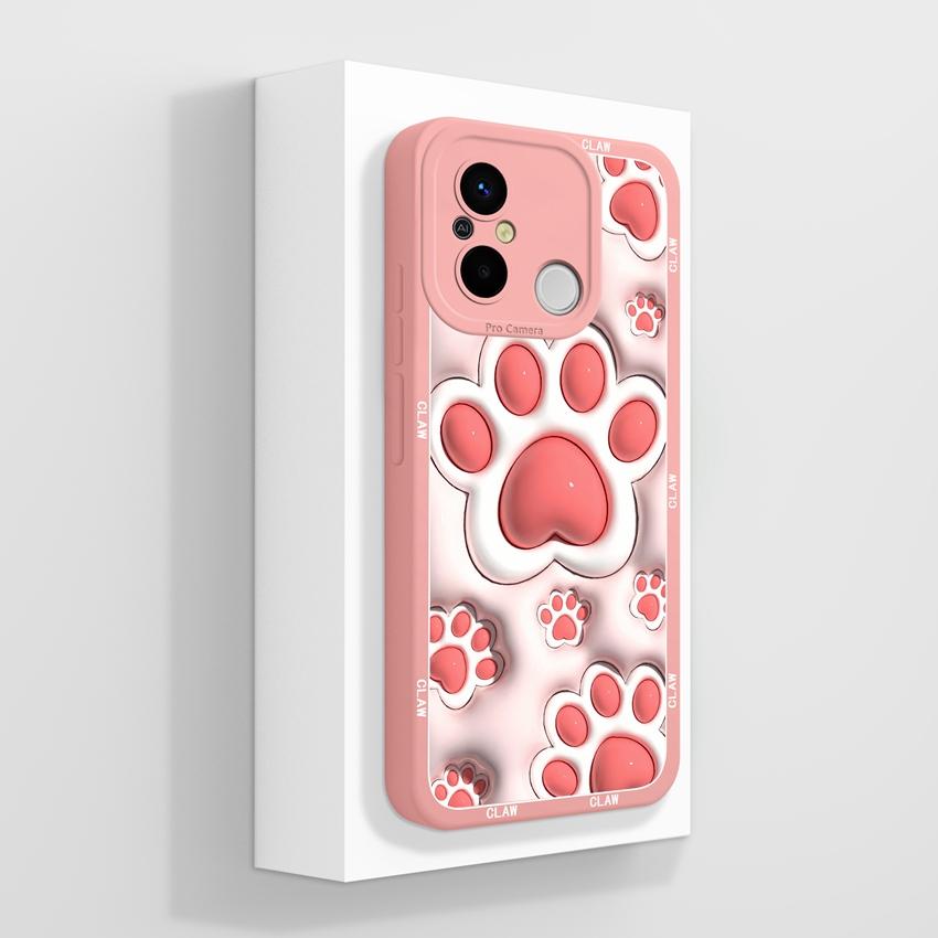 For Redmi 12C 13C 14C 10C 13R 14R 11A 15A Cute Cartoon Cat Phone Cover Liquid Silicone High Quality Anti Slip Durable Protective Case For Redmi Casing