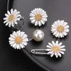 Women Brooch Sparkling Rhinestones Chrysanthemum Shape Lapel Pin Suits Coats Bags Scarves Badge Versatile Accessory
