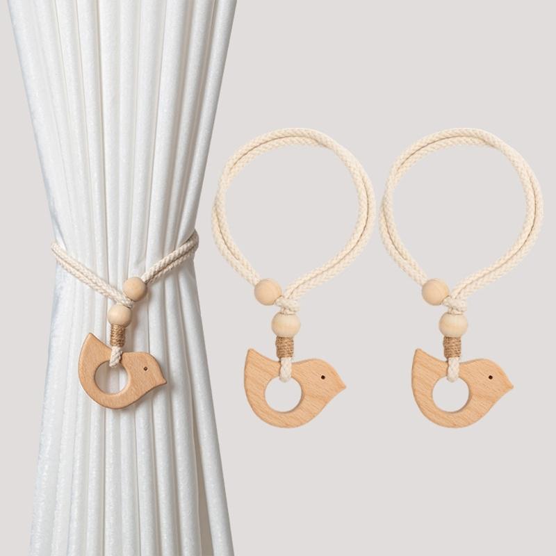 Curtain Tiebacks Decorative Window Curtain Holdback Buckles Animals Curtain Tie Backs Holder for Home Office Decors