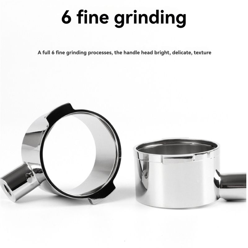 Good-For Delonghi 51MM Stainless Steel Handle Head Double Ear Accessory Coffee Accessories Without Filter Basket
