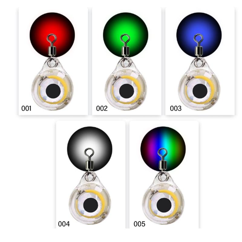 5Pcs Underwater Fishing Light Flashing Deep Water Fishing Light LED Fish Lures Lamp Outdoor Fishing Accessories
