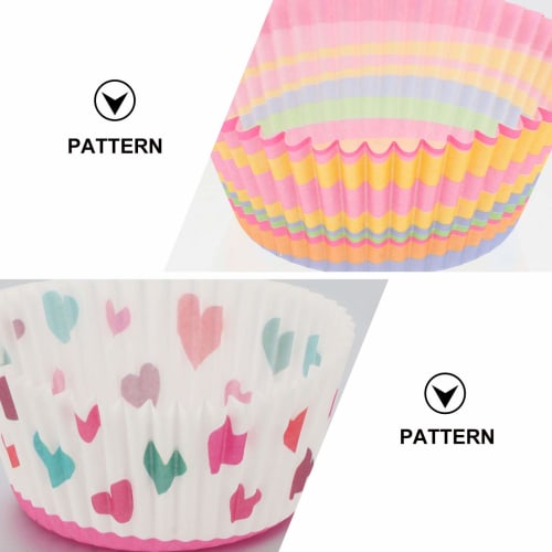 KESYOO Muffin Cups, Side Dish Cups, Lunch Box Cups, Pack of 400, Muffin Pans, Baking Cups, Paper, Heat-Resistant, Oil-Resistant, Cake Cups, Peeling an