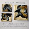 Elegant Black Horse. Bedding Duvet Cover Sets Duvet Covers Pillowcases Gifts (1 * Duvet Cover 2 * Pillowcases, Without Duvet Insert)