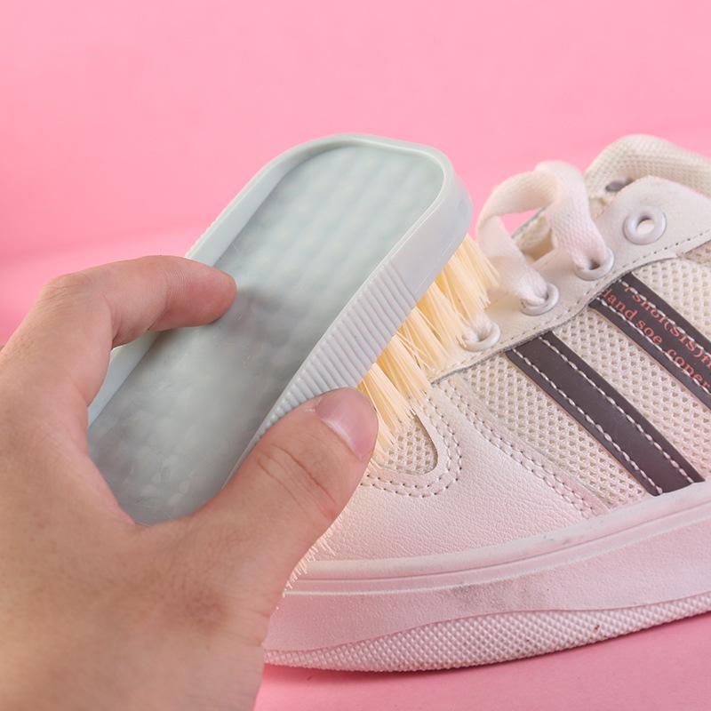 Soft Bristle Colorful Shoe Cleaning Brush - Durable Laundry and Household Use