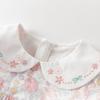DAVE & BELLA Girls' Floral Print Cotton A-line Dress