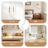 VECELO Over The Door Hook Set of 2 Metal Coat Hanger No Drill Space Saving Storage Rack White Iron Entryway Hat Bag Organizer 7cm x 9cm