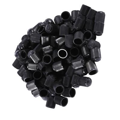 100PCS Black Plastic Auto Car Bike Motorcycle Truck Wheel Tire Valve Stem Caps