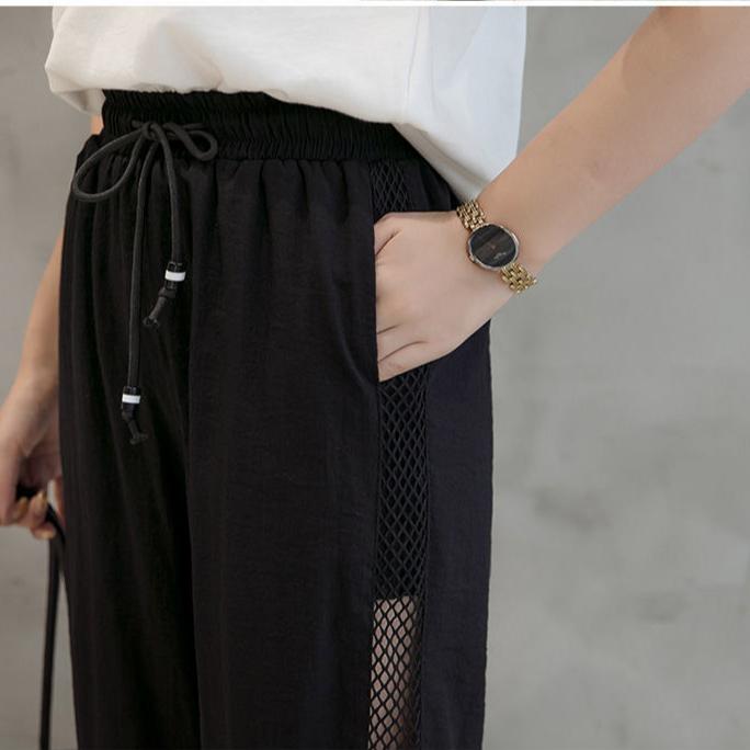 Women's Thin Harem Pants Summer Breathable Sweatpants Cropped Pants Quick Dry Ankle-length Trousers
