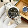 Jia Shi Jia 5500V Serie Automatische Leuchtende Herrenuhr mit Stahlarmband und Sechszeiger-Kalender
