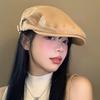 Unisex Cotton Sun Hat With Wide Brim And Embroidered Alphabet For Spring And Fall Fashion
