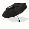 Starry Night Cat Automatic Folding Umbrella  8 Ribs, Durable Iron Frame, Bright Color Pattern Compact Travel Umbrella, Suitable for Outdoor,