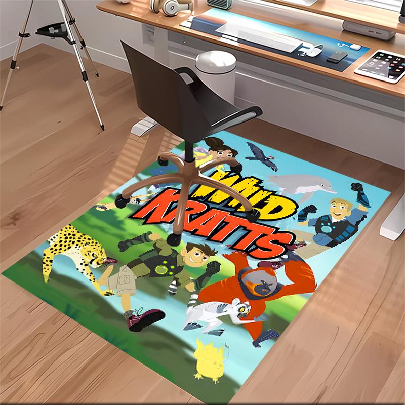 Wild Kratts Printed Absorbent Washable Carpet, Non-Slip Bathroom Mats, Kitchen Rugs, Yoga Mat,Living Room Entrance, Camping Picnic Rugs