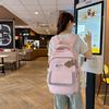 Schoolbag New Cute Student Backpack Lightweight Weight Backpack College Style Junior High School Students High Value Schoolbag