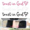 3pcs Hearts Design Car Decals Bible Verse Driving Stickers  for Church Christian Auto