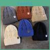 Knit Hat For Men With Solid Color Design Warm Thickened Beanie For Winter Outdoor Use