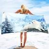 Samoyed Dog Beach Towel Cute Pet Bath Towel Microfiber Quick Dry Travel Sport Spa Swimming Pool Towels Absorbent Bikini Cover Up