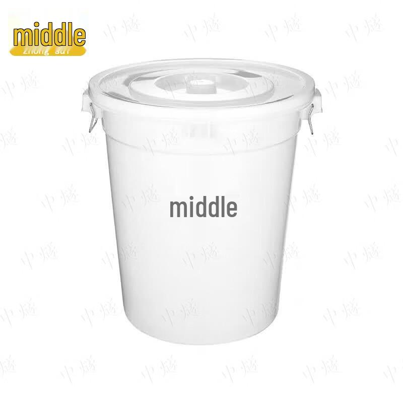 Large Thickened Plastic Water Storage Bucket with Lid