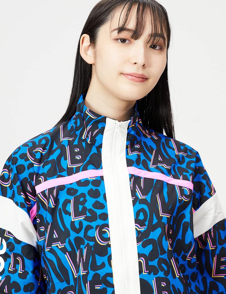 Relentless Stretch Woven Printed Jacket WJ13173 Serene Blue S [New Balance] Women's (SBU)