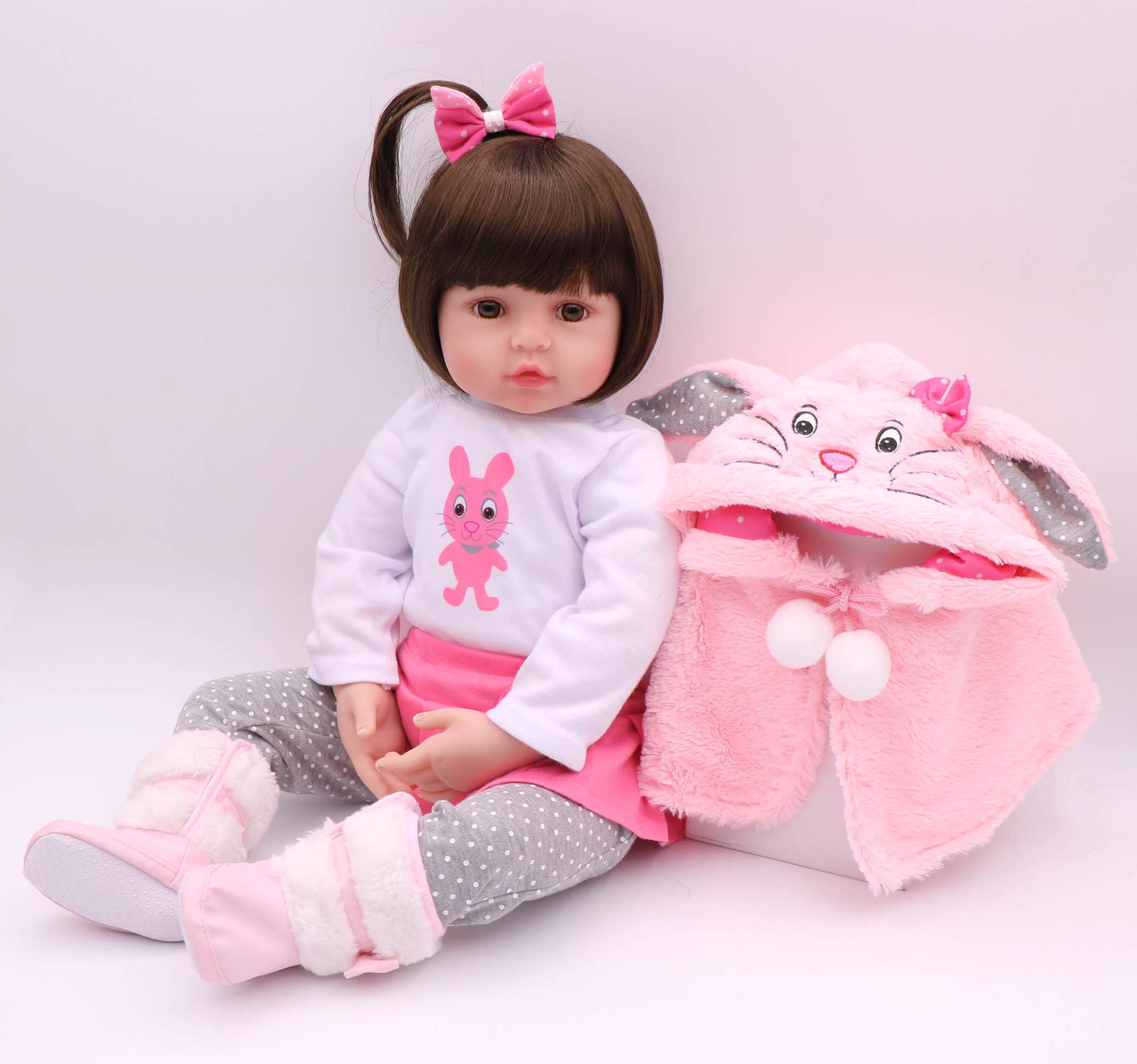 NPK 47CM Silicone Lifelike Reborn Toddler Doll 47 cm