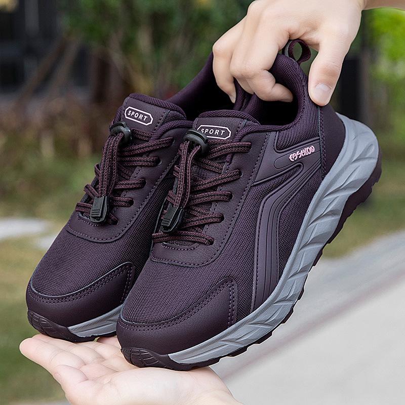 Zhang Kaili Women's Non-slip Soft Sole Spring Shoes - Comfortable, Breathable Casual Footwear for Middle-aged and Elderly
