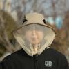 Foldable Net Cover Fisherman Hat Wide Brim Sun Protection Hat Casual Bee Mosquito Hat  Men
