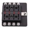 Fuse Box Holder 8 Way Screw Fuse Block for Car, Off-Road, RV, Bus, Yacht, Boat