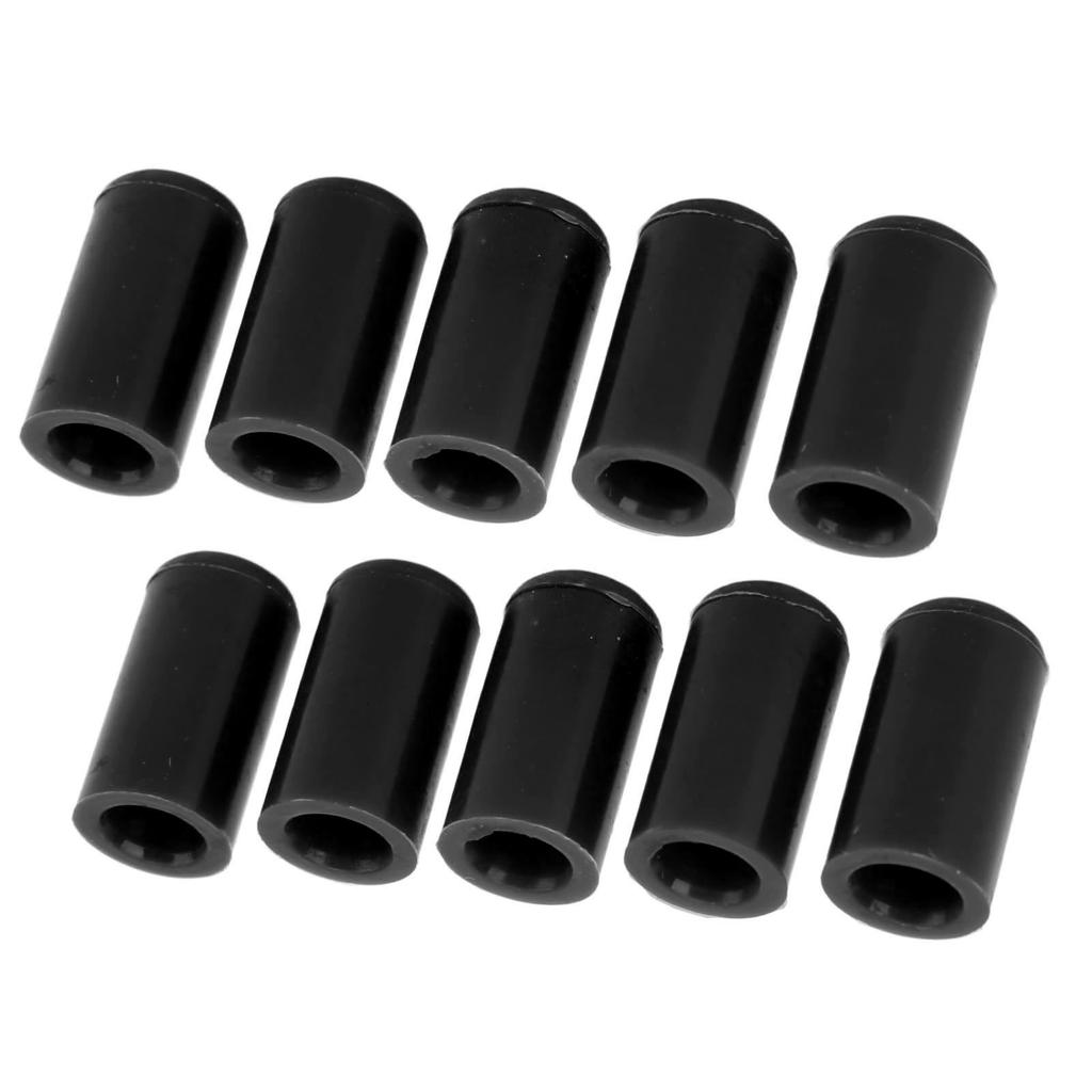 10 Pcs 10mm Automotive Vacuum Hose Cap Silicone Waterproof Ozone Resistant Flexible Intake Vacuum Hose End Plug Black