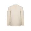 Blazer Long en Tricot Côtes Crème Double-Boutonnage pour Femme Style Décontracté Bureau Manches Longues Vêtement d'Extérieur