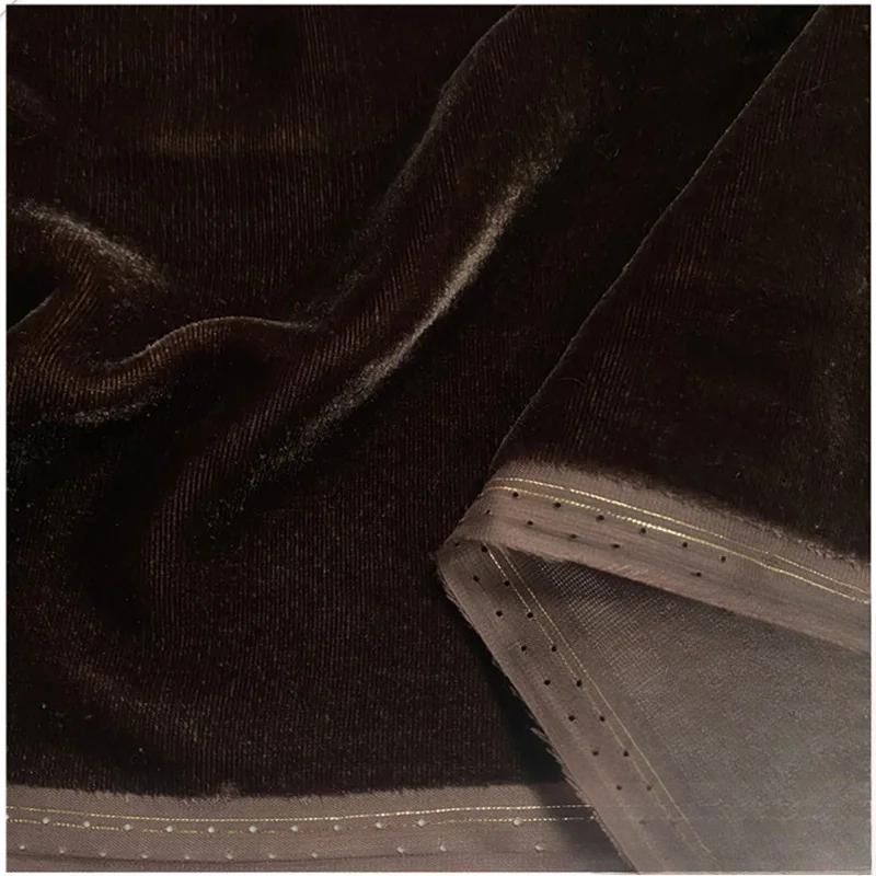 Țesături din Catifea de Mătase 100x140cm Pentru Rochie Cheongsam Fustă Costum Cusut DIY Catifea Aurie Reală Material Prietenos cu Pielea