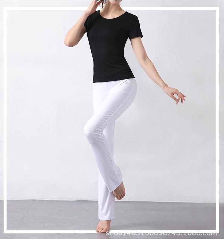 Square Dance Modal Skirt Pants: Unisex Latin Dance Practice Wear for Body Shaping and Sports.