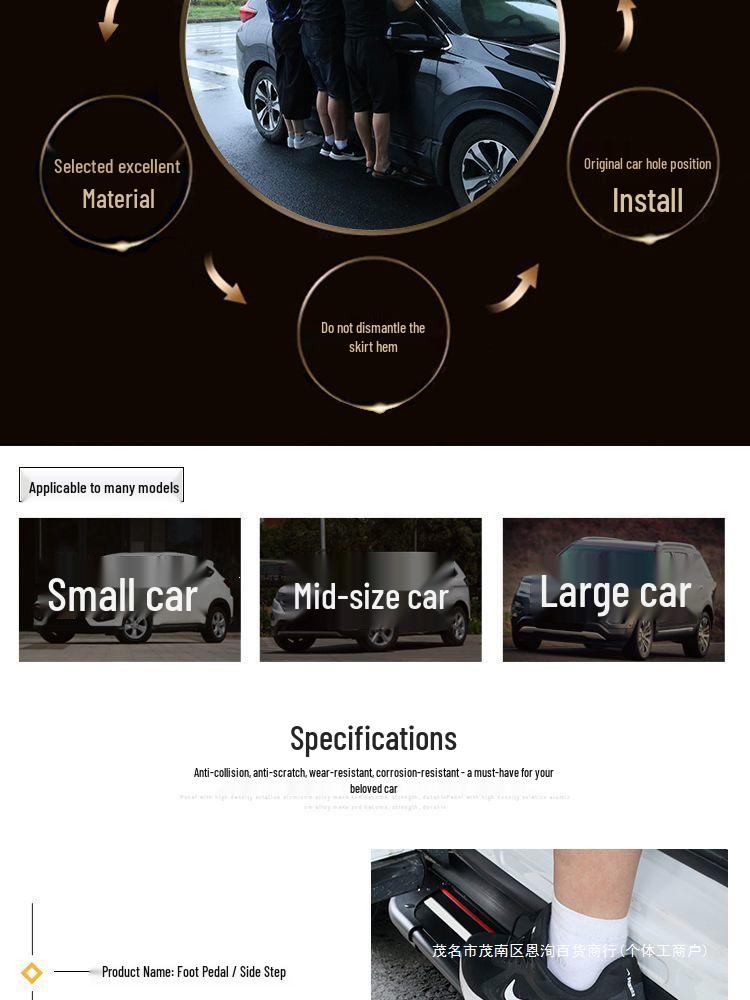 Hongqi HS5 Side Foot Pedals Compatible with 19-23 Models