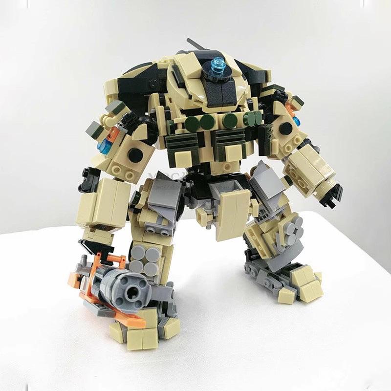 Строительный блок, совместимый с Titanfall Sd Flame, Креативный робот-меха, Детские игрушки, Строительный блок