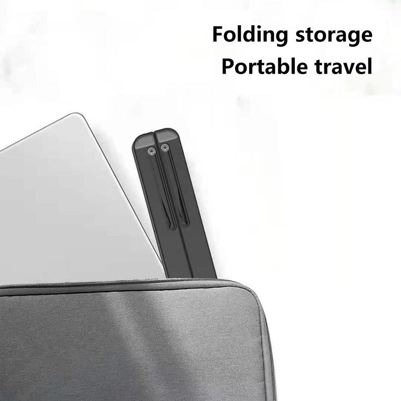 Faltbarer Desktop-Laptophalter mit Telefonständer für Macbook für Lenovo Thinkpad für HP Dell, verstellbarer Notebook-PC-Riser