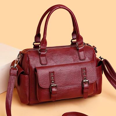 Casual Handbag Women's Bag Fashion Single Shoulder Oblique Straddle Bag Large Capacity Retro Messenger Bag