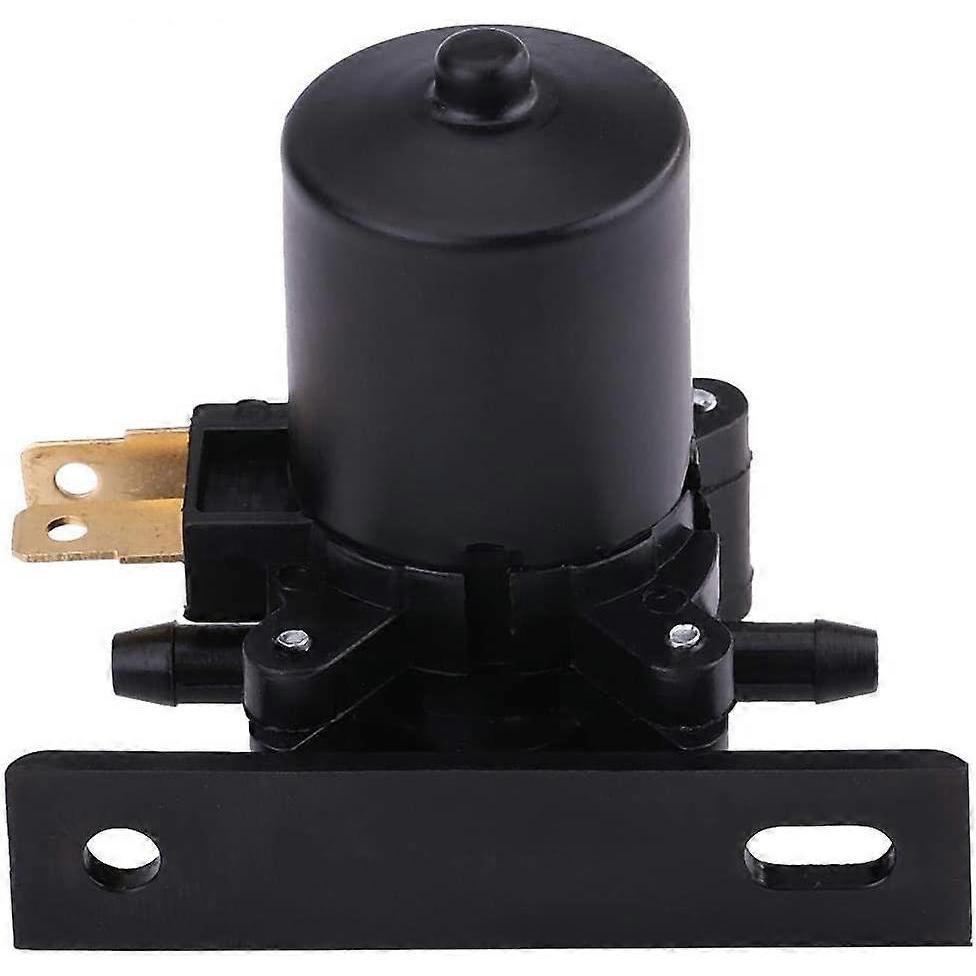 Pompă Spălător Parbriz Universală Parbriz Ieșire Dublă Motor Ștergător Pompă pentru Mașină Furgonetă Autobuz Camion (Negru) (1buc)