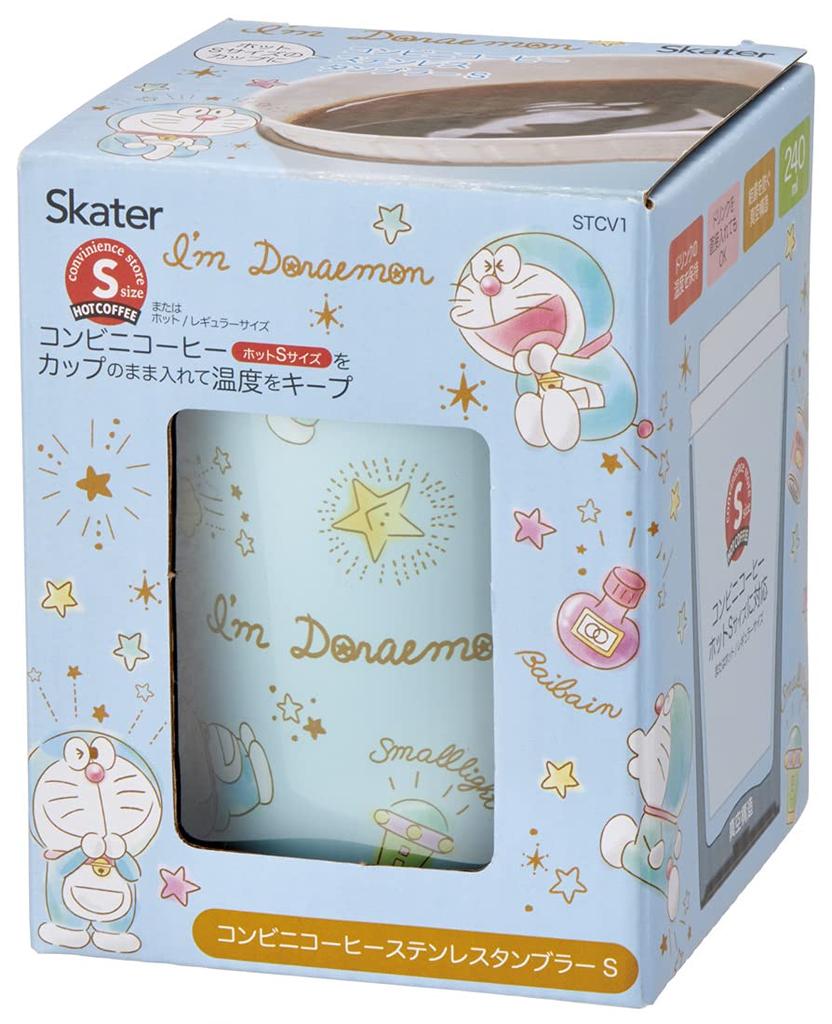 Skater Thermal Insulation Convenience Store Coffee Stainless Steel Tumbler 240ml S Doraemon Sparkling Puzzle Sanrio STCV1-A